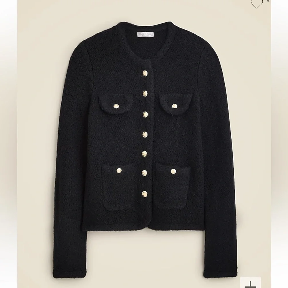 J crew Textured sweater lady jacket